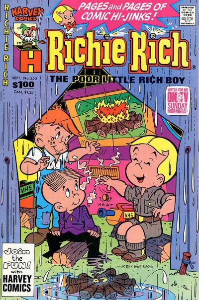 Cover for Richie Rich (Harvey, 1960 series) #250 [Direct]