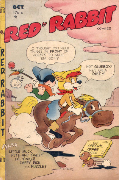 Cover for "Red" Rabbit Comics (Dearfield Publishing Co., 1947 series) #22