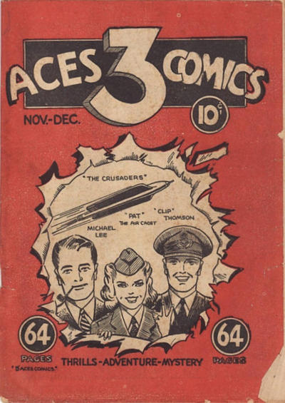 Cover for Three Aces Comics (Anglo-American Publishing Company Limited, 1941 series) #v1#1 [1]