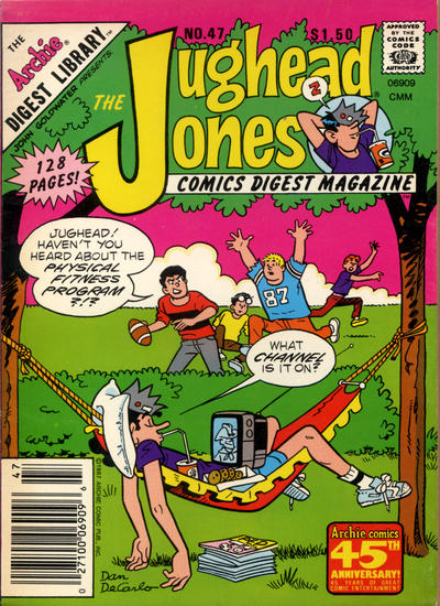 Cover for The Jughead Jones Comics Digest (Archie, 1977 series) #47 [Canadian]