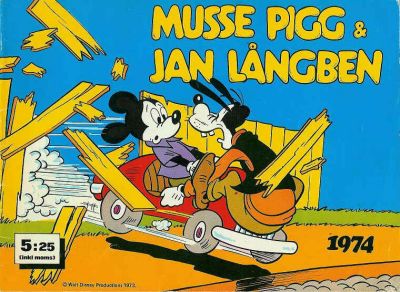 Cover for Musse Pigg & Jan Långben [julalbum] (Semic, 1972 series) #1974