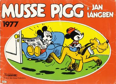 Cover for Musse Pigg & Jan Långben [julalbum] (Semic, 1972 series) #1977