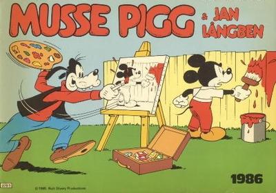 Cover for Musse Pigg & Jan Långben [julalbum] (Semic, 1972 series) #1986