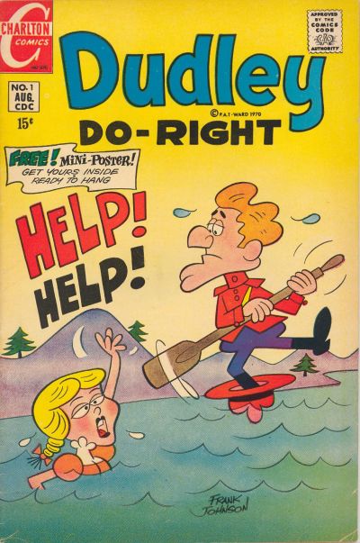 Cover for Dudley Do-Right (Charlton, 1970 series) #1