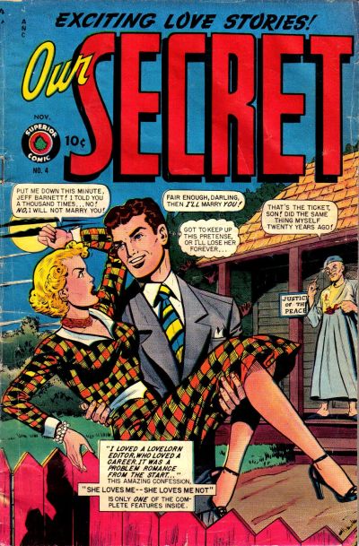 Cover for Our Secret (Superior, 1949 series) #4