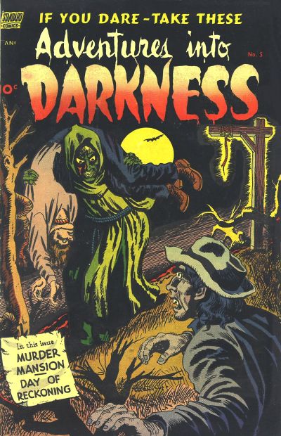 Cover for Adventures into Darkness (Pines, 1952 series) #5