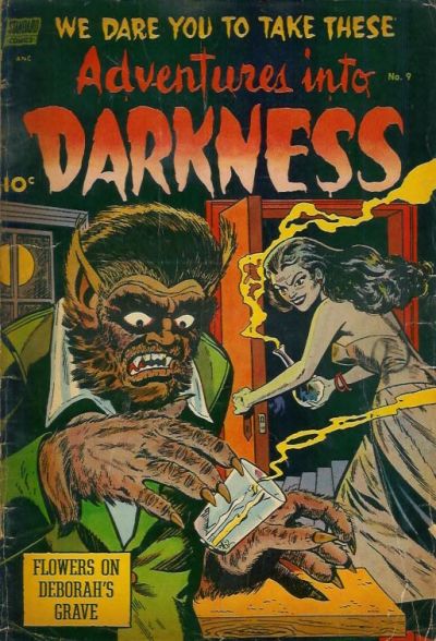 Cover for Adventures into Darkness (Pines, 1952 series) #9