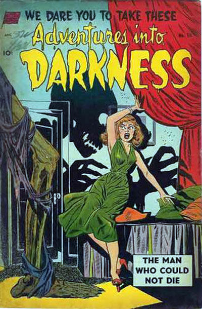 Cover for Adventures into Darkness (Pines, 1952 series) #10