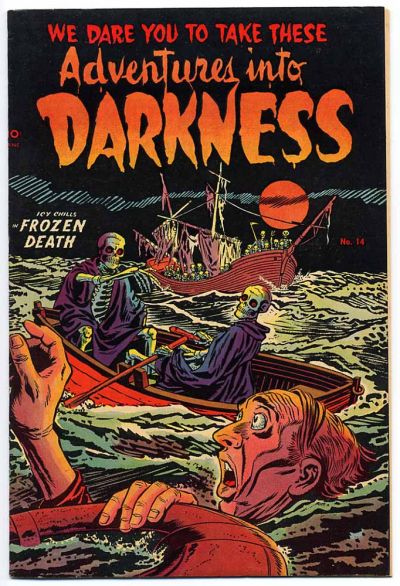 Cover for Adventures into Darkness (Pines, 1952 series) #14