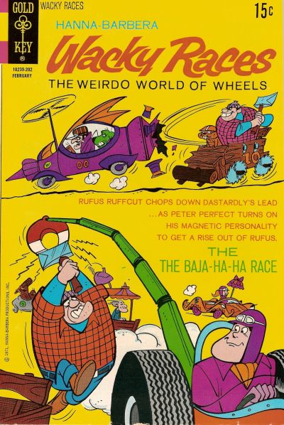 Cover for Hanna-Barbera Wacky Races (Western, 1969 series) #6 [Gold Key]