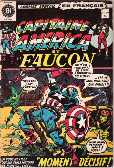 Cover for Capitaine America (Editions Héritage, 1970 series) #19