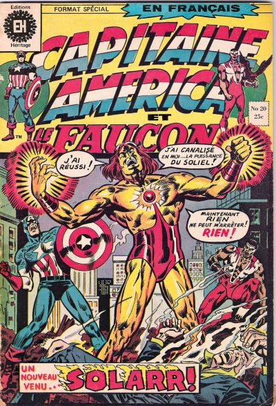 Cover for Capitaine America (Editions Héritage, 1970 series) #20