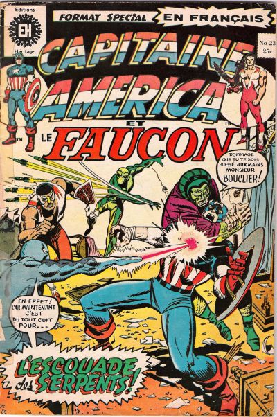 Cover for Capitaine America (Editions Héritage, 1970 series) #23