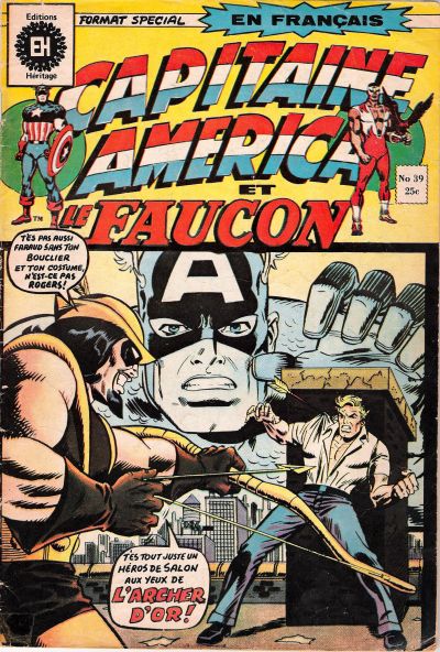 Cover for Capitaine America (Editions Héritage, 1970 series) #39