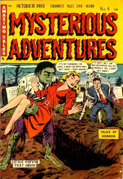 Cover for Mysterious Adventures (Story Comics, 1951 series) #4