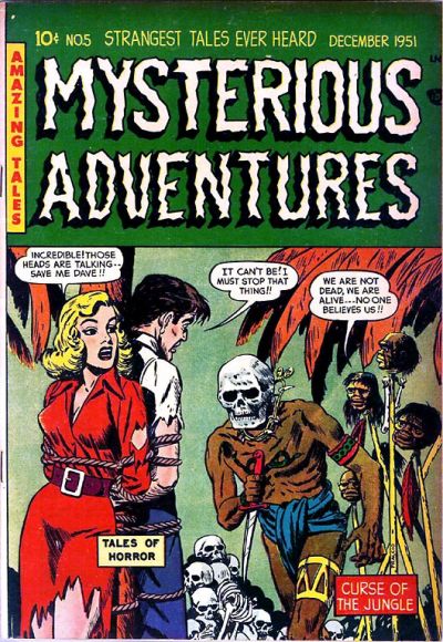 Cover for Mysterious Adventures (Story Comics, 1951 series) #5