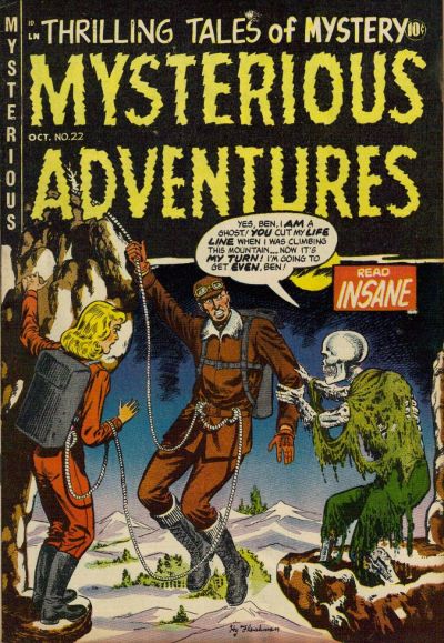 Cover for Mysterious Adventures (Story Comics, 1951 series) #22