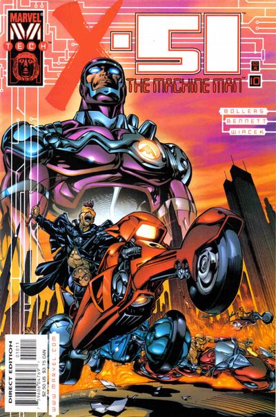 Cover for X-51 (Marvel, 1999 series) #10 [Direct Edition]