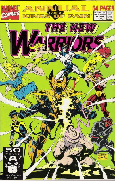 Cover for The New Warriors Annual (Marvel, 1991 series) #1