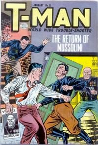 Cover Thumbnail for T-Man (Quality Comics, 1951 series) #21