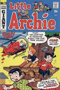 Cover for Little Archie (Archie, 1969 series) #72