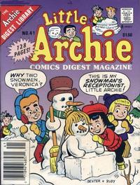 Cover Thumbnail for Little Archie Comics Digest Magazine (Archie, 1985 series) #41 [Newsstand]
