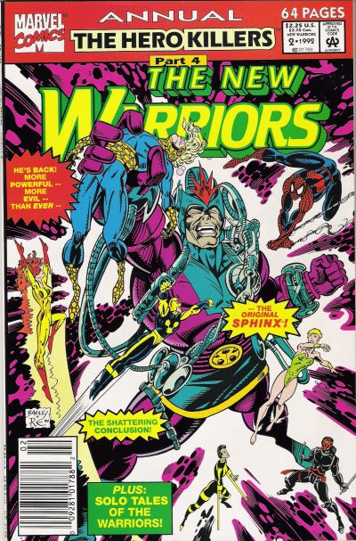 Cover for The New Warriors Annual (Marvel, 1991 series) #2 [Newsstand]
