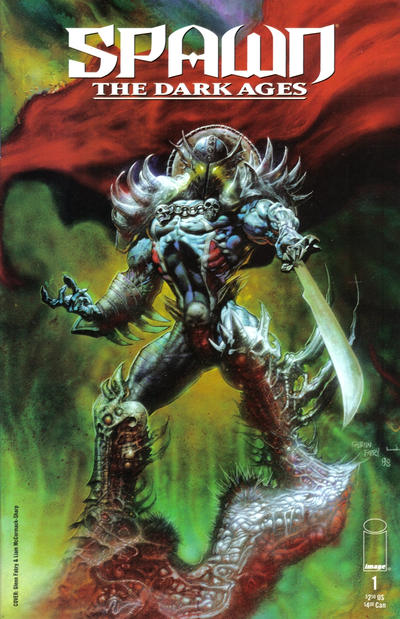 Cover for Spawn: The Dark Ages (Image, 1999 series) #1 [Cover by Glenn Fabry]