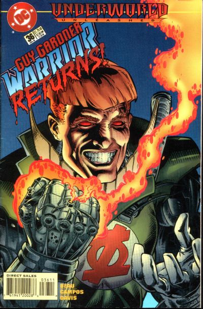 Cover for Guy Gardner: Warrior (DC, 1994 series) #36