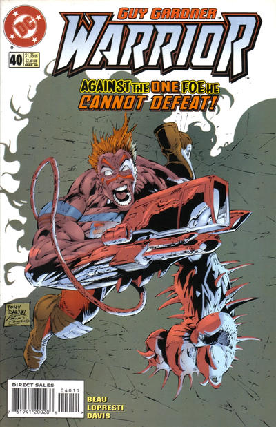 Cover for Guy Gardner: Warrior (DC, 1994 series) #40