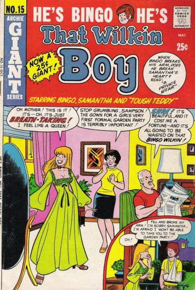 Cover for That Wilkin Boy (Archie, 1969 series) #15