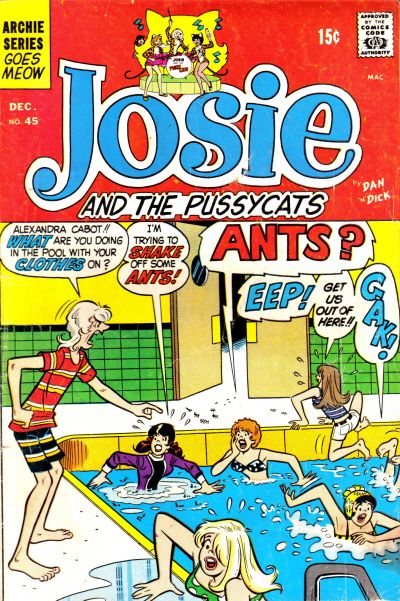 Cover for Josie and the Pussycats (Archie, 1969 series) #45