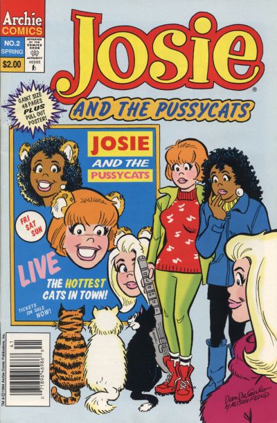 Cover for Josie and the Pussycats (Archie, 1993 series) #2 [Newsstand]