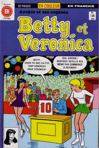 Cover Thumbnail for Betty et Véronica (Editions Héritage, 1971 series) #114