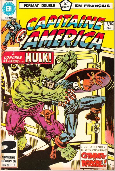 Cover for Capitaine America (Editions Héritage, 1970 series) #116/117