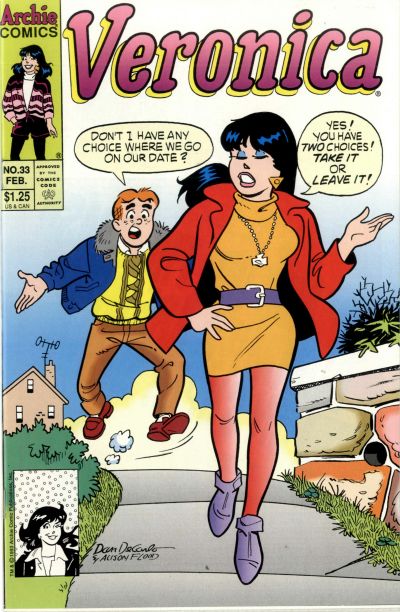 Cover for Veronica (Archie, 1989 series) #33 [Direct]