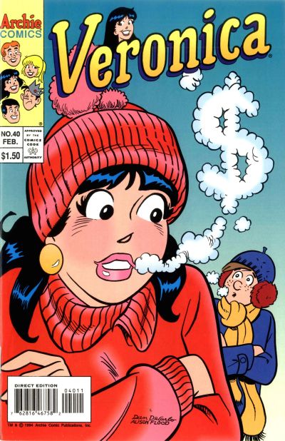 Cover for Veronica (Archie, 1989 series) #40 [Direct Edition]