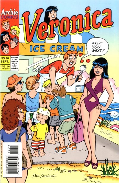 Cover for Veronica (Archie, 1989 series) #46 [Direct Edition]