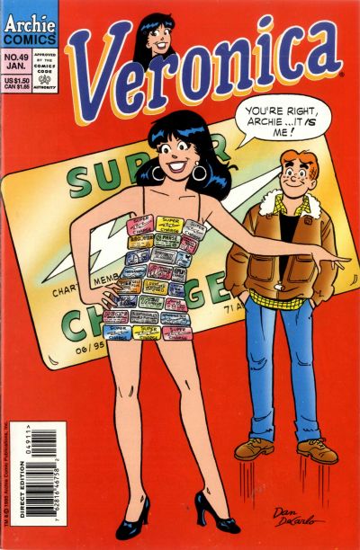Cover for Veronica (Archie, 1989 series) #49 [Direct Edition]