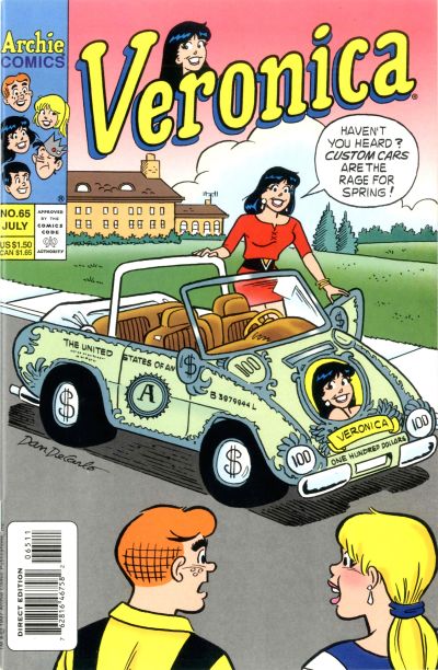 Cover for Veronica (Archie, 1989 series) #65 [Direct Edition]