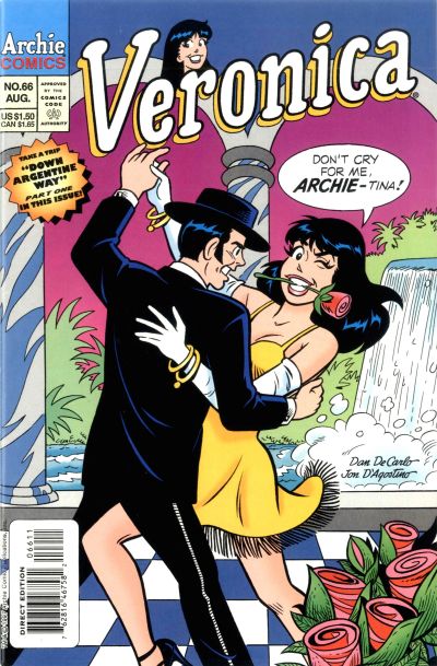 Cover for Veronica (Archie, 1989 series) #66 [Direct Edition]