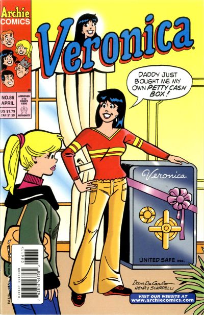 Cover for Veronica (Archie, 1989 series) #86 [Direct Edition]