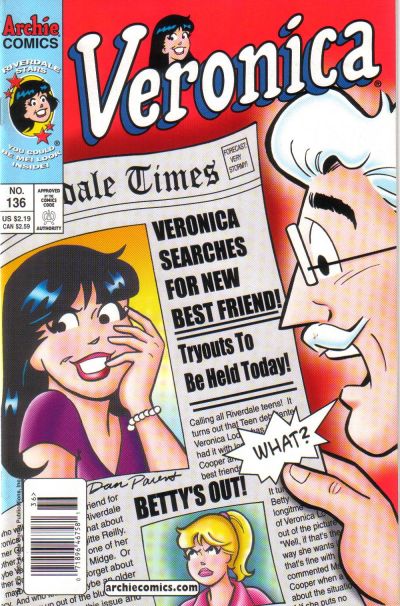 Cover for Veronica (Archie, 1989 series) #136 [Newsstand]