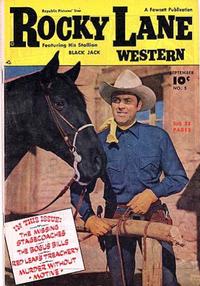 Cover Thumbnail for Rocky Lane Western (Fawcett, 1949 series) #5