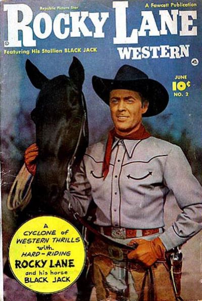 Cover for Rocky Lane Western (Fawcett, 1949 series) #2