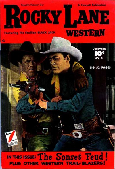 Cover for Rocky Lane Western (Fawcett, 1949 series) #8