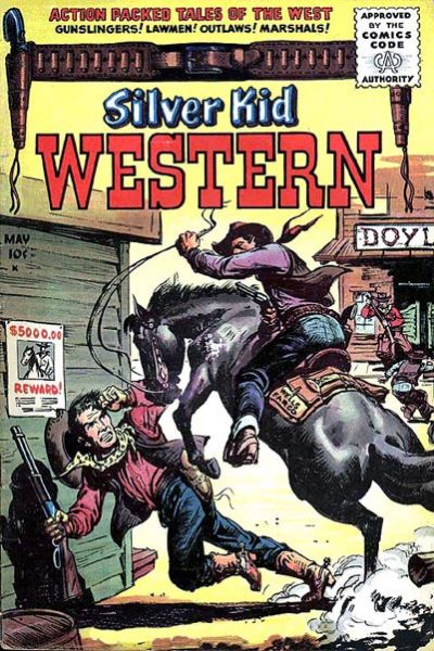 Cover for Silver Kid Western (Stanley Morse, 1954 series) #4