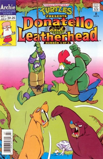 Cover for Teenage Mutant Ninja Turtles Presents: Donatello and Leatherhead (Archie, 1993 series) #1