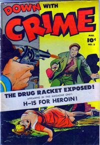 Cover for Down with Crime (Fawcett, 1952 series) #3