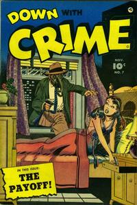 Cover for Down with Crime (Fawcett, 1952 series) #7